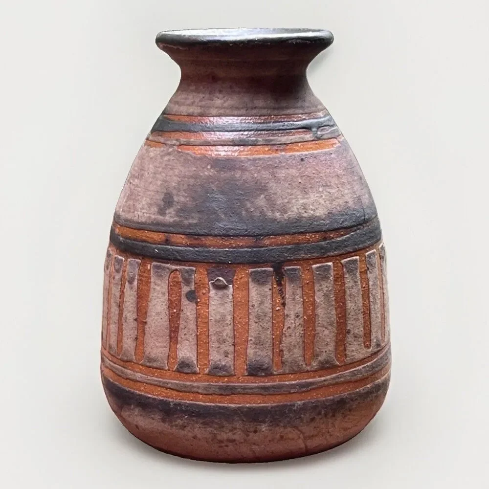 Navajo Redware Pottery Vase 4.75